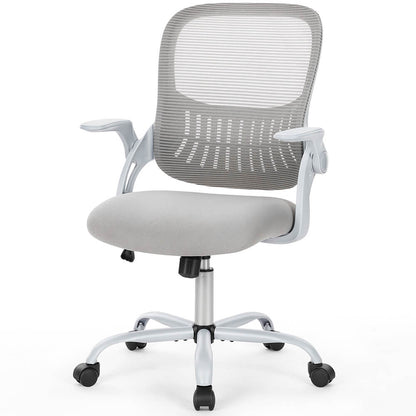 Sweetcrispy Office Chair with Wheels Reversible Armrests