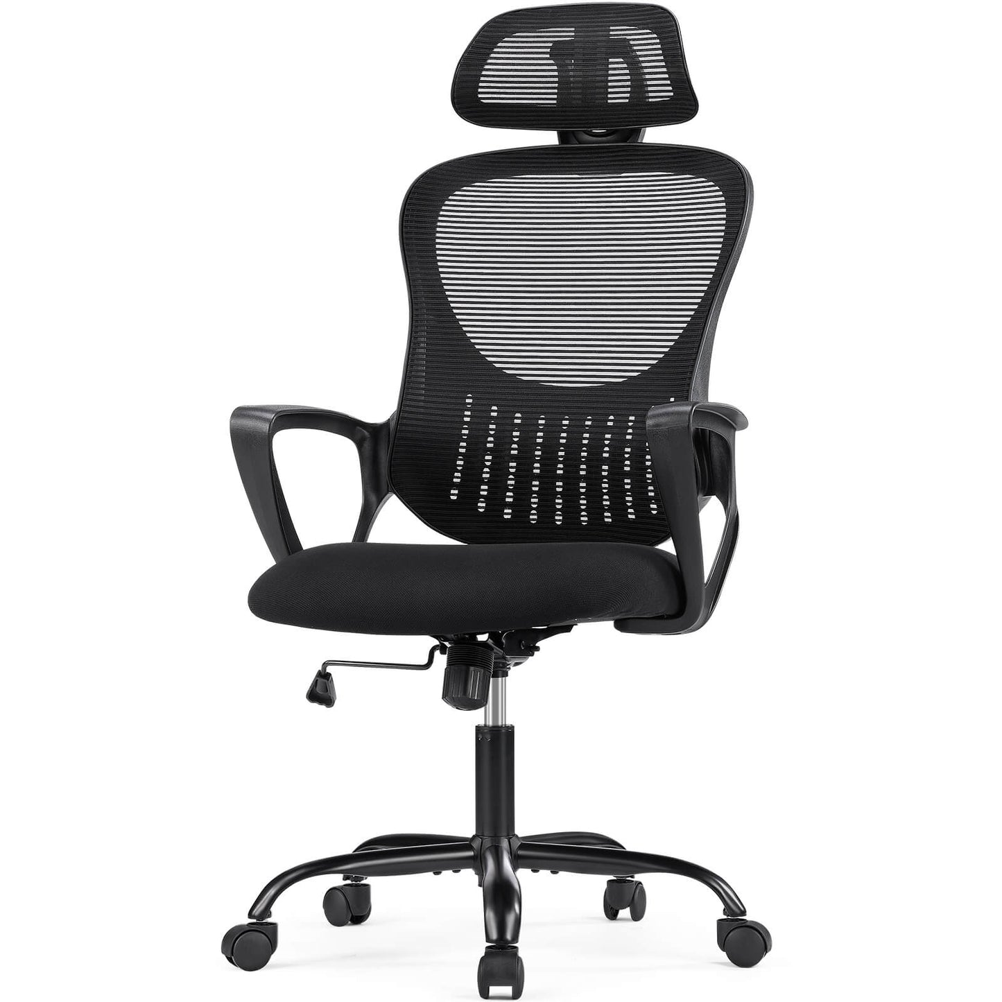 Sweetcrispy Office Chair High Back with Adjustable Headrest for Office