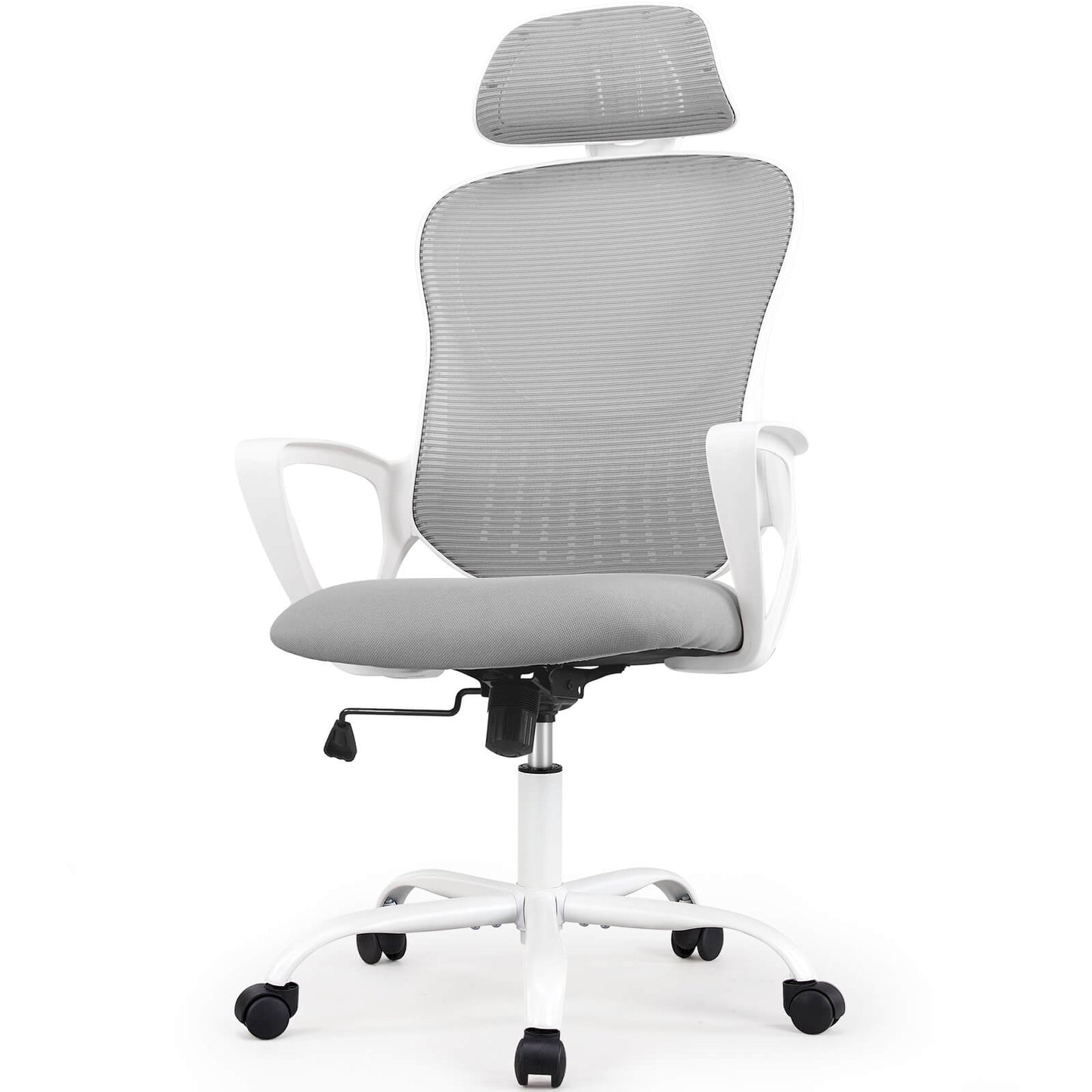 Sweetcrispy Office Chair High Back with Adjustable Headrest for Office