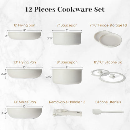 Sweetcrispy Pot and Pan Set, Kitchen Essentials