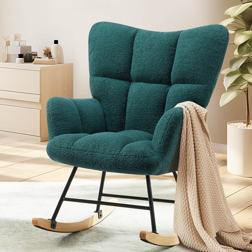 Sweetcrispy Rocking Chair Soft and Thick Patio Chairs Rockers