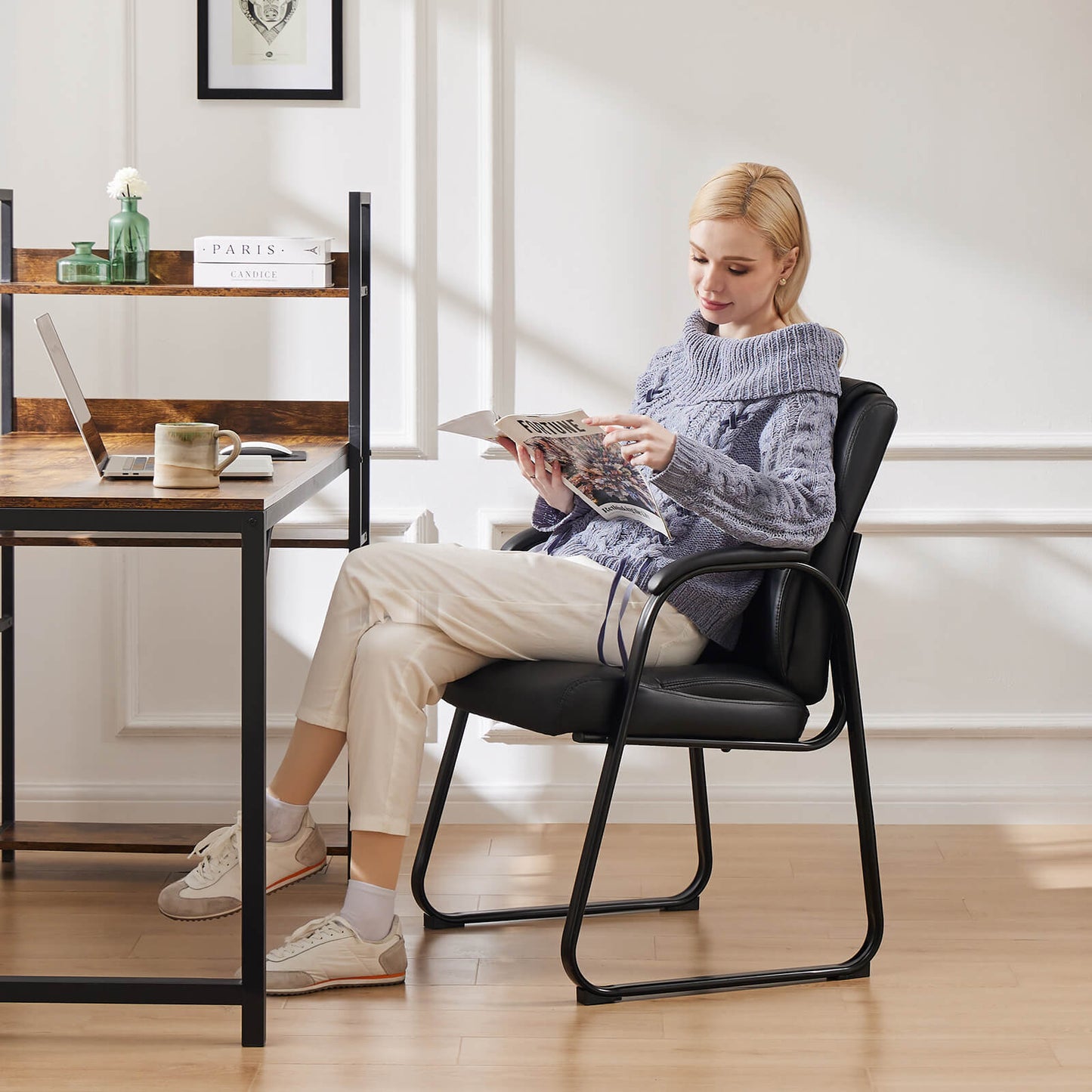 Sweetcrispy Conference Room Guest Chair for Meeting Rooms