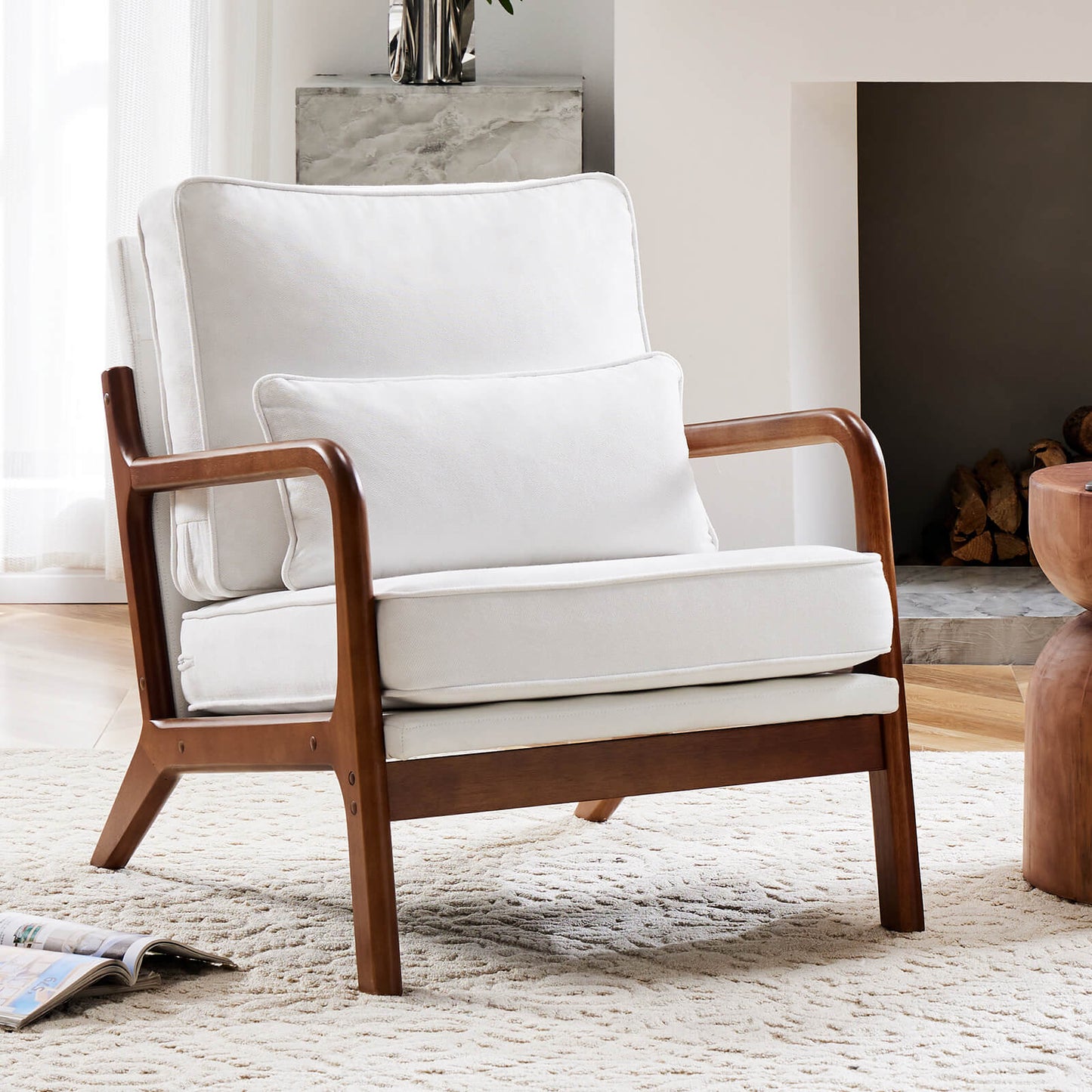 Sweetcrispy Mid Century Modern Recliner for Living Room