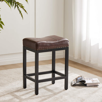 Sweetcrispy Saddle Bar Stool Soft Cushion for Dining Room