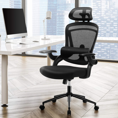 Sweetcrispy Office Chair 120° Tilt with Flip-Up Armrests for Offices