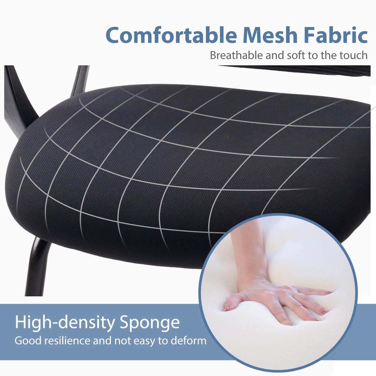 Sweetcrispy Office Chair with Armrests