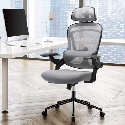 Sweetcrispy Office Chair 120° Tilt with Flip-Up Armrests for Offices