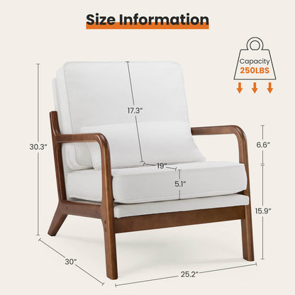 Sweetcrispy Mid Century Modern Recliner for Living Room