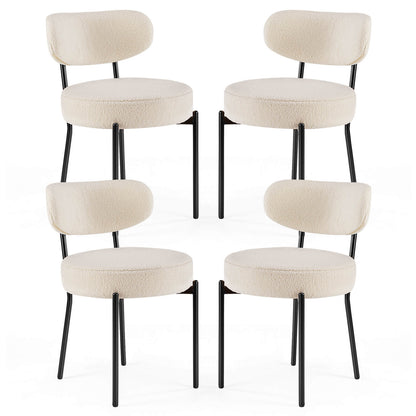 Sweetcrispy Dining Chair Set of 4 Soft Cushions for Dining Room