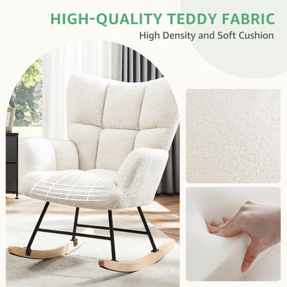 Sweetcrispy Rocking Chair Soft and Thick Patio Chairs Rockers
