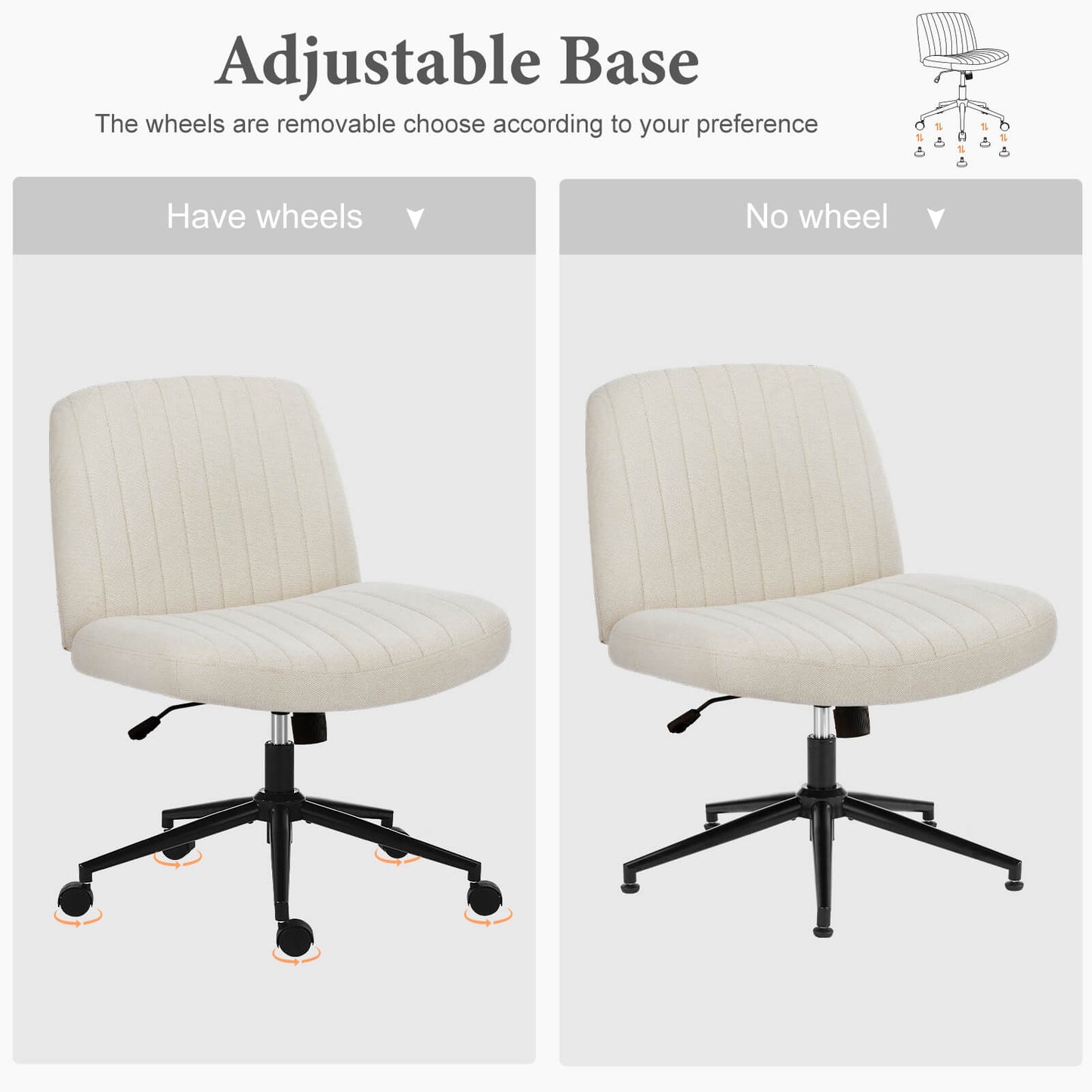 Sweetcrispy Armless Plank Chair, Adjustable, for Bedroom