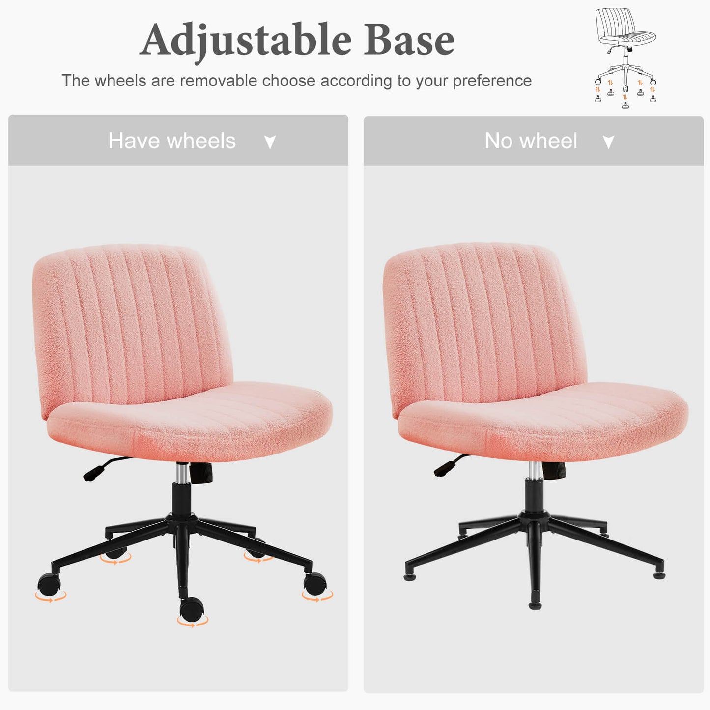 Sweetcrispy Armless Plank Chair, Adjustable, for Bedroom