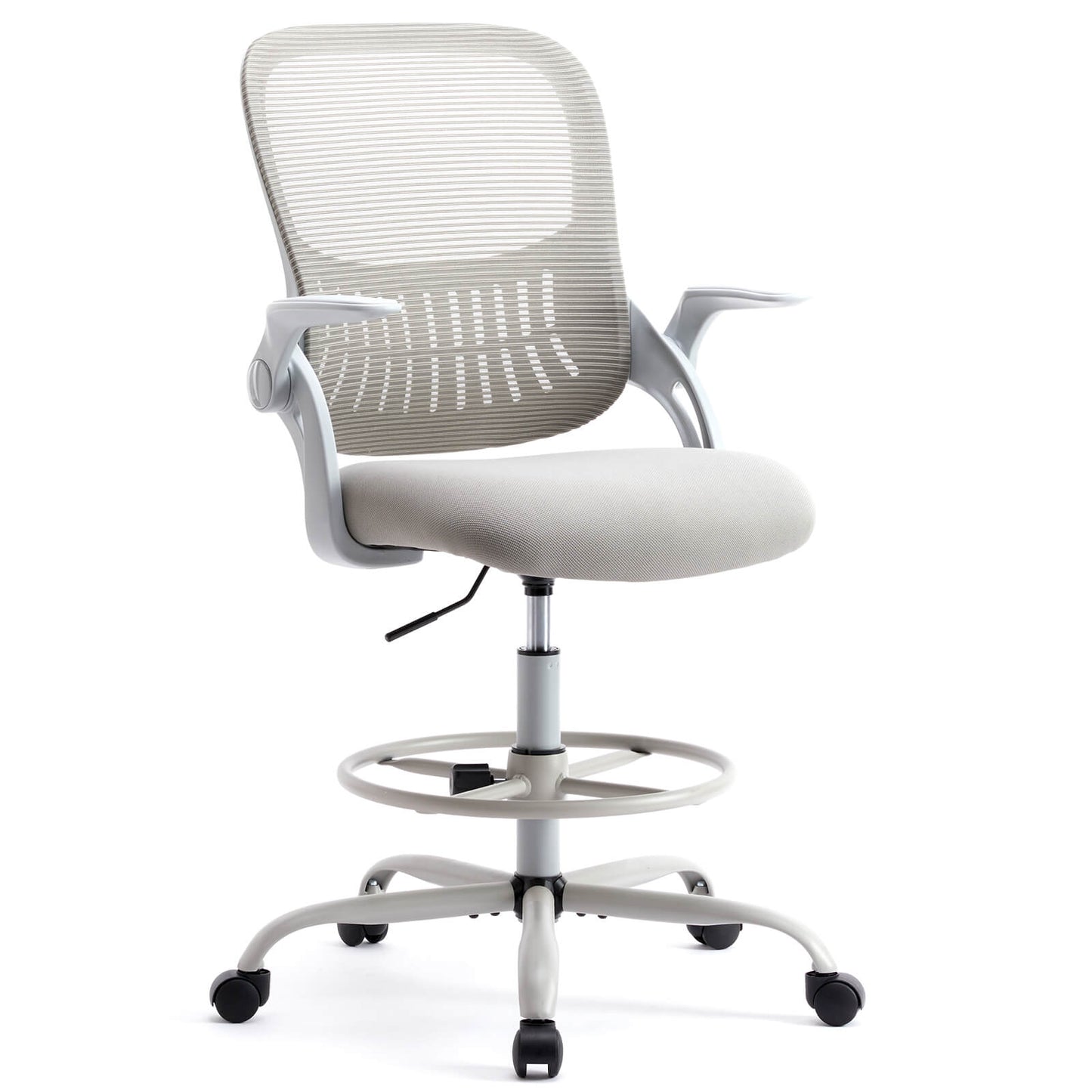 Sweetcrispy Office Chair with Reversible Armrest Lumbar Support