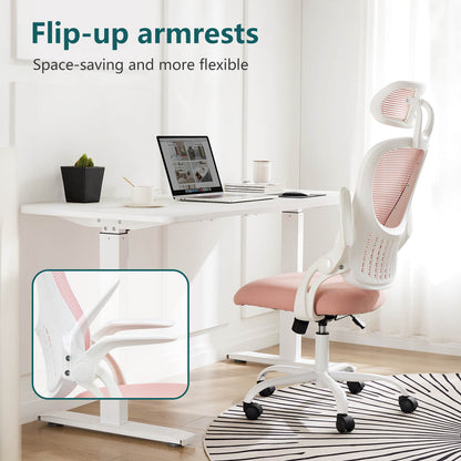 Sweetcrispy Office Chair High Back with Adjustable Headrest for Office