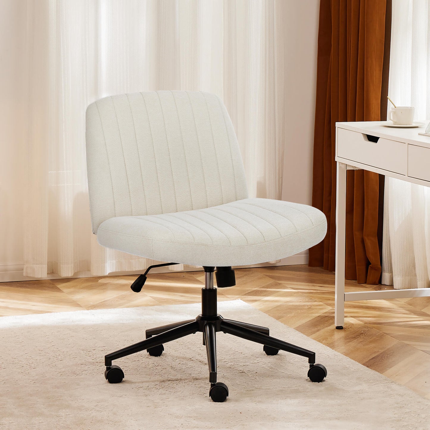 Sweetcrispy Armless Plank Chair, Adjustable, for Bedroom