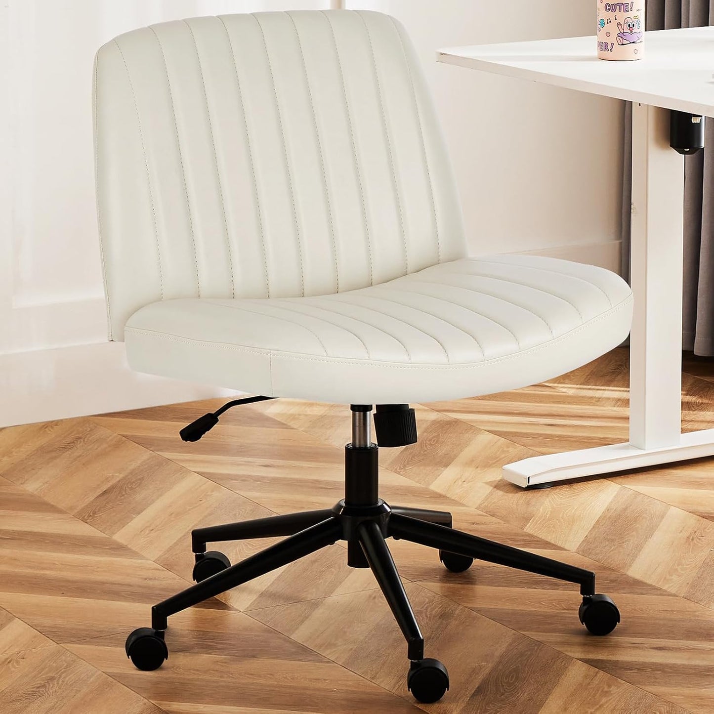 Sweetcrispy Armless Plank Chair, Adjustable, for Bedroom