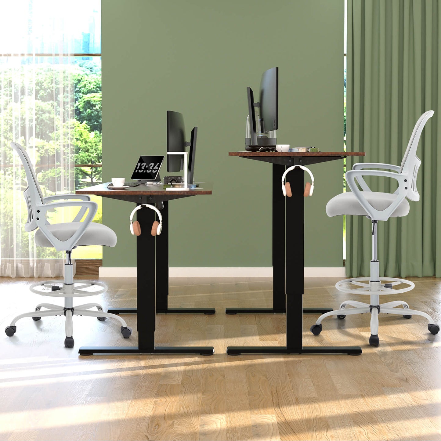 Sweetcrispy Tall Office Chair Height Adjustable