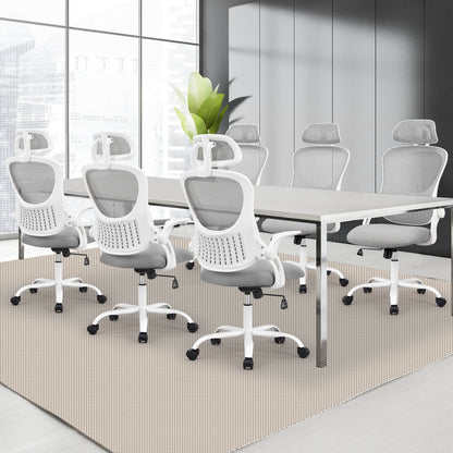 Sweetcrispy Office Chair High Back with Adjustable Headrest for Office