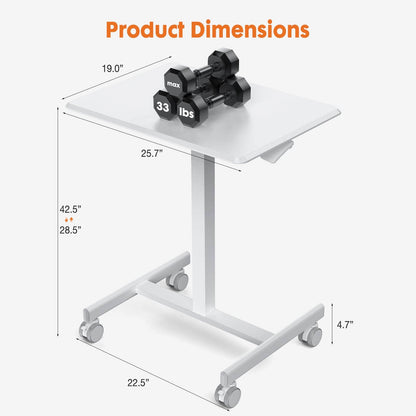 Sweetcrispy Adjustable Laptop Desk Bedside Table for Office