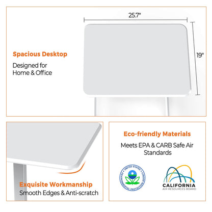 Sweetcrispy Adjustable Laptop Desk Bedside Table for Office