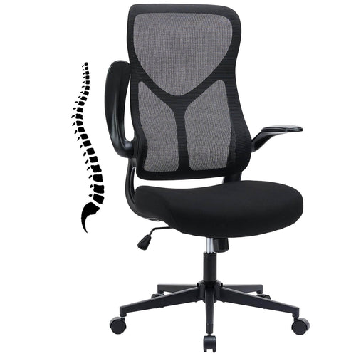Sweetcrispy Computer Chair Mesh Back for Home Office