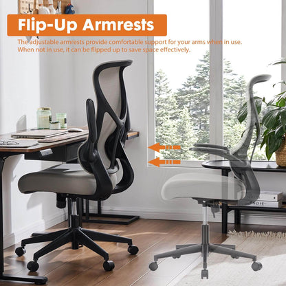 Sweetcrispy Computer Chair Mesh Back for Home Office