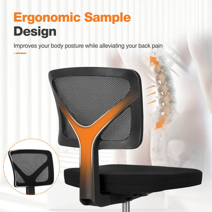 Sweetcrispy Desk Chair with Lumbar Support for Office