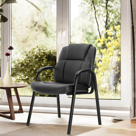 Sweetcrispy Reception Chair with Armrests for Meeting Rooms