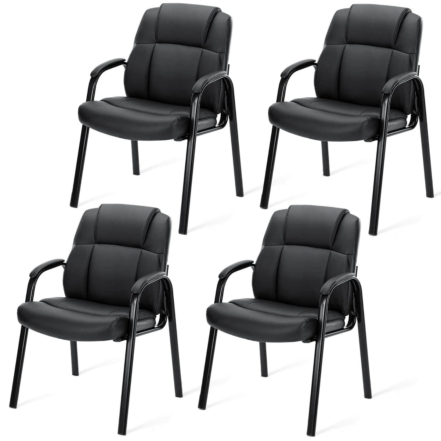 Sweetcrispy Reception Chair with Armrests for Meeting Rooms