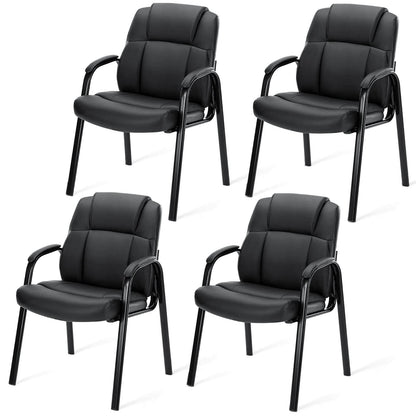 Sweetcrispy Reception Chair with Armrests for Meeting Rooms