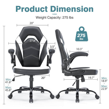 Sweetcrispy Gaming Chair Ergonomic for Bedroom