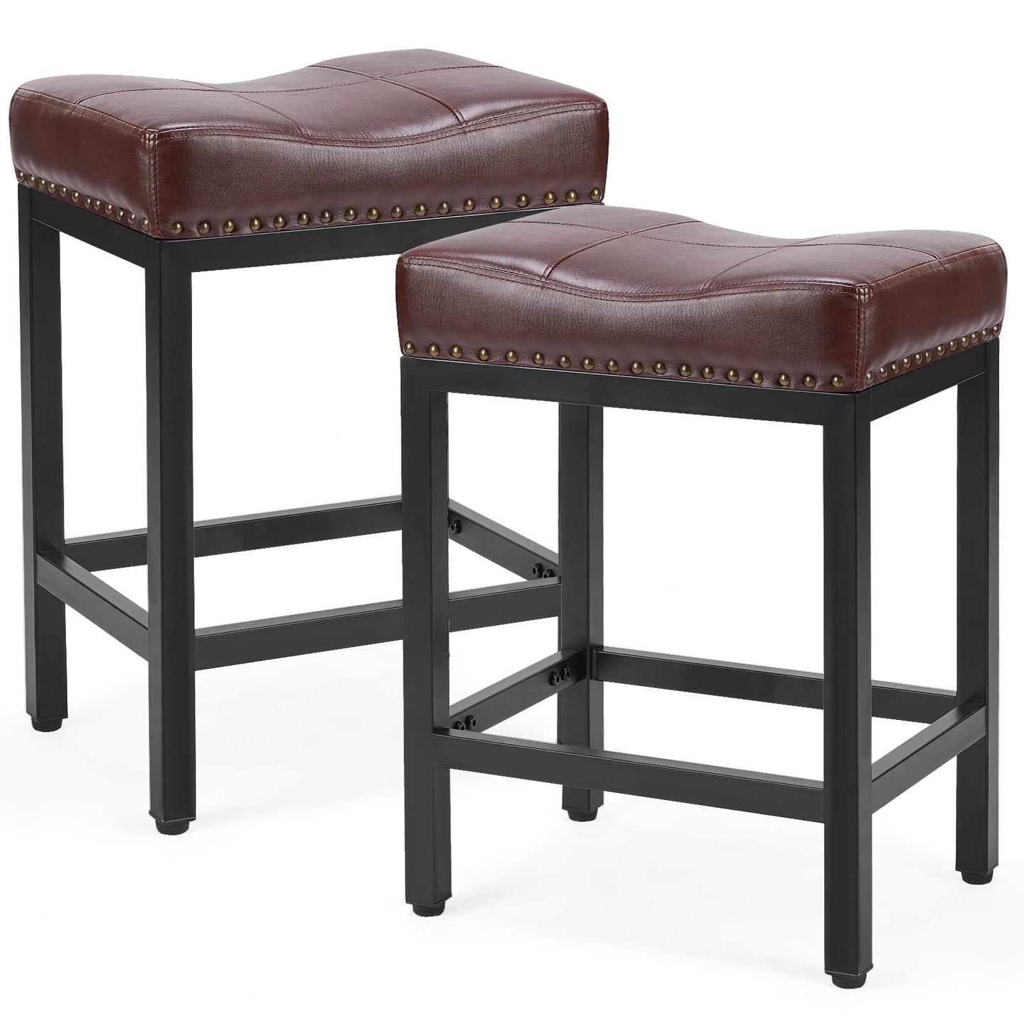 Sweetcrispy Saddle Bar Stool Soft Cushion for Dining Room