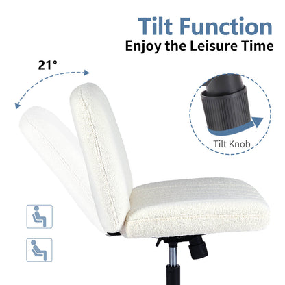 Sweetcrispy Ergonomic Swivel Office Chair with Lumbar Support